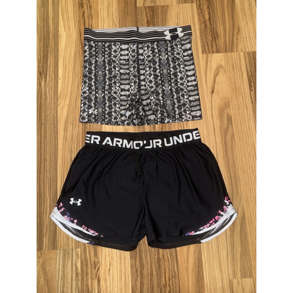 Under Armour Youth Girls YL Large Athletic Shorts‎ Lot